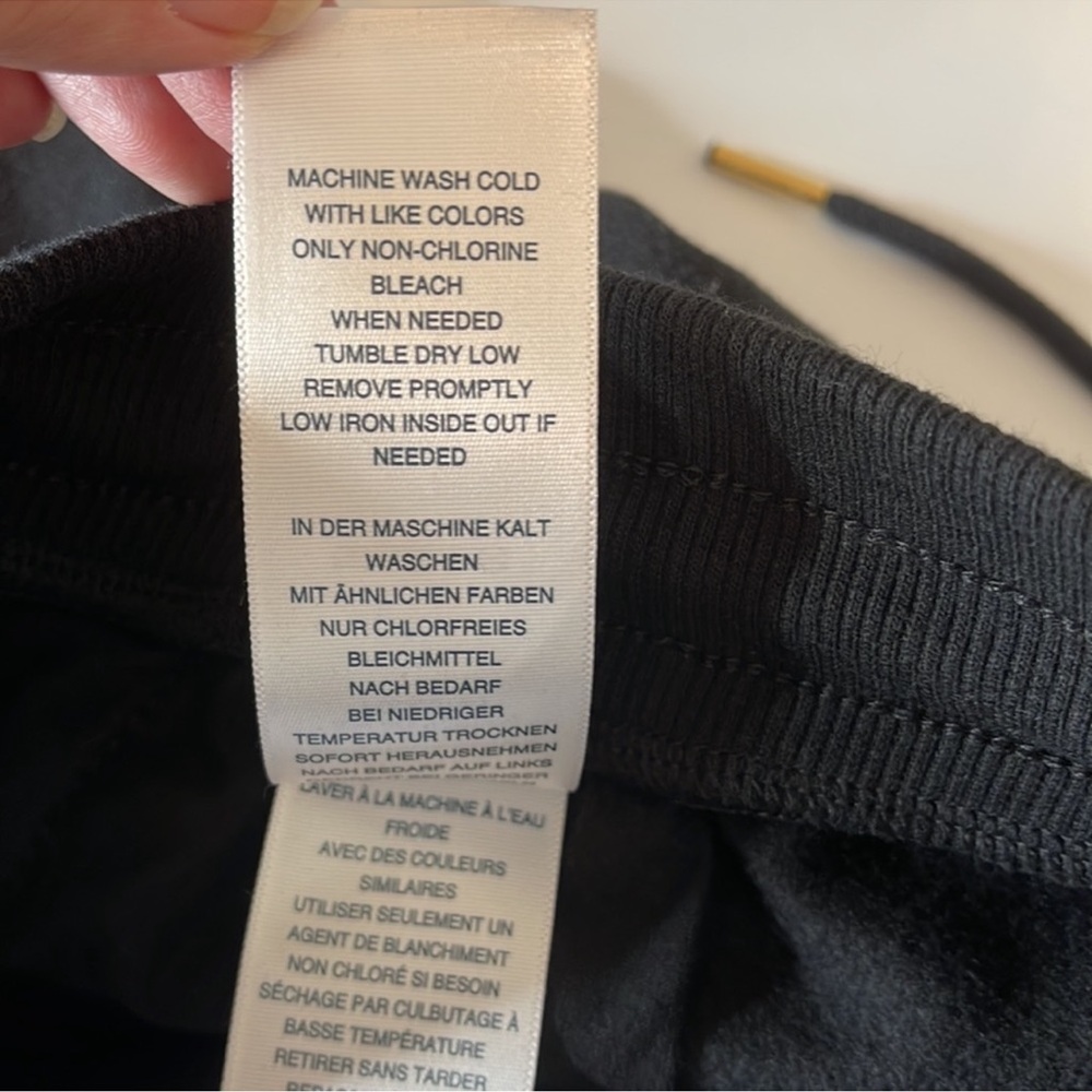 True Religion High Rise Sweat Shorts Black Medium - Picture 12 of 16